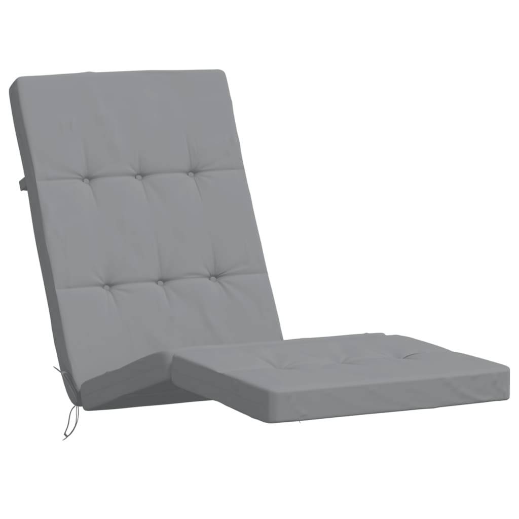 Coussin Bain de soleil | Coussins de chaise longue lot de 2 gris tissu oxford Maison Chic - Image 4
