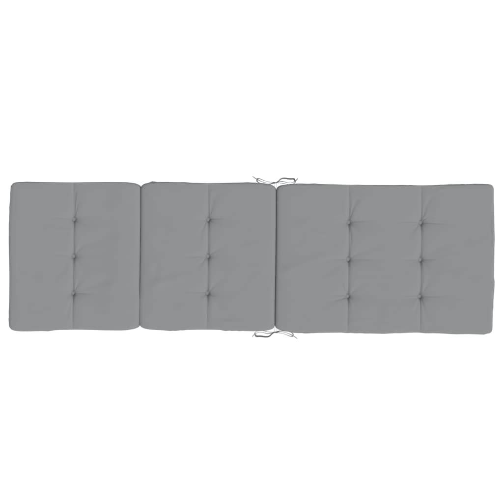 Coussin Bain de soleil | Coussins de chaise longue lot de 2 gris tissu oxford Maison Chic - Image 5