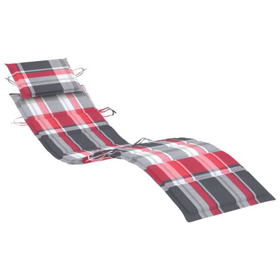 Helloshop26 - Transat chaise longue bain de soleil lit de jardin terrasse meuble d'extérieur à bascule avec coussin bois de teck solide - Image 6