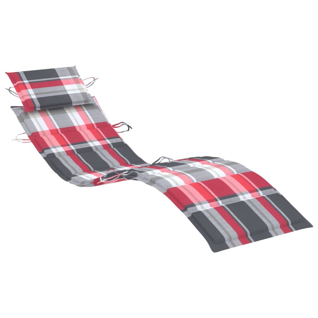 Helloshop26 - Transat chaise longue bain de soleil lit de jardin terrasse meuble d'extérieur à bascule avec coussin bois de teck solide - Image 6
