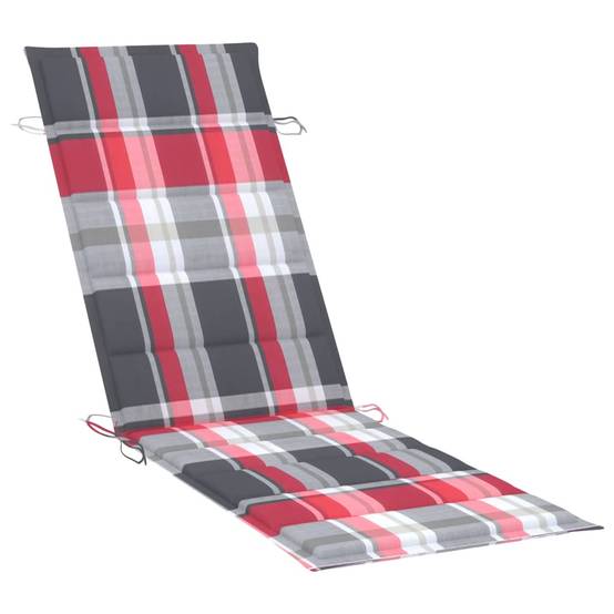 Helloshop26 - Transat chaise longue bain de soleil lit de jardin terrasse meuble d'extérieur à bascule avec coussin bois de teck solide - Image 7