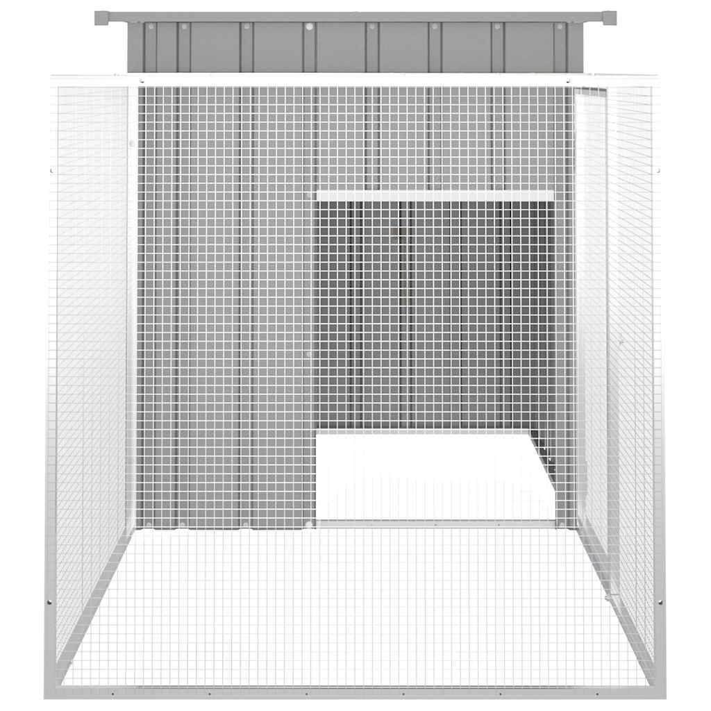 Vidaxl - Cage pour poules Gris 200x91x100 cm Acier galvanisé vidaXL 171546 - Image 5