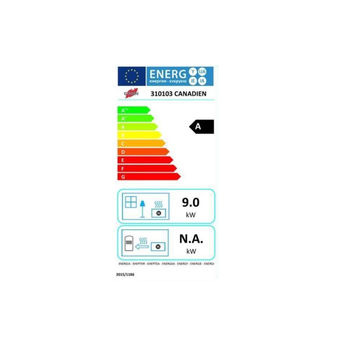 Poêle à bois fonte 10.5kw 310103 Godin - Image 2