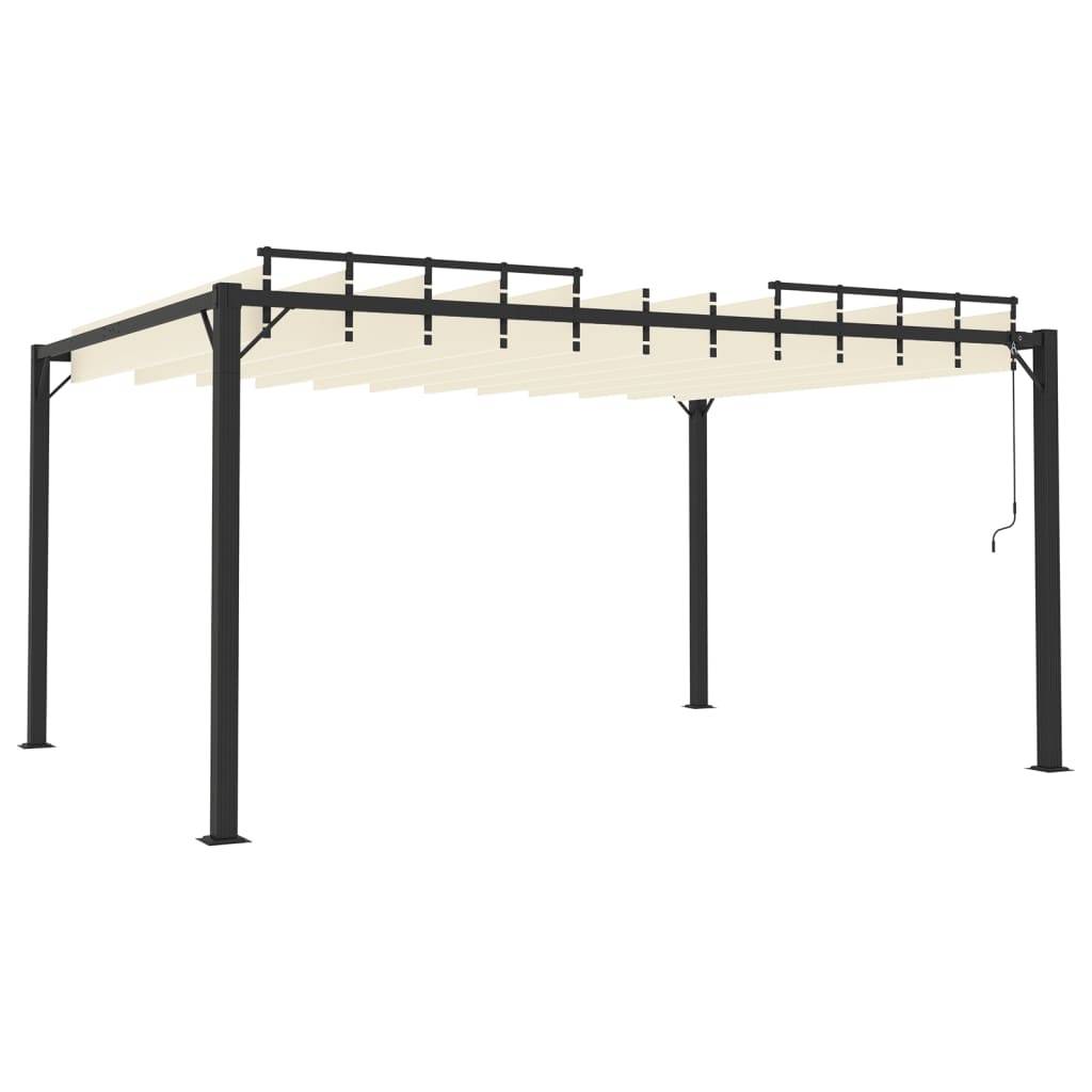 Tonnelle Bioclimatique Aluminium Toit à Lames Réglables pour Jardin Piscine Crème 3x4 m – ComfortXL Outdoor Living - Image 5