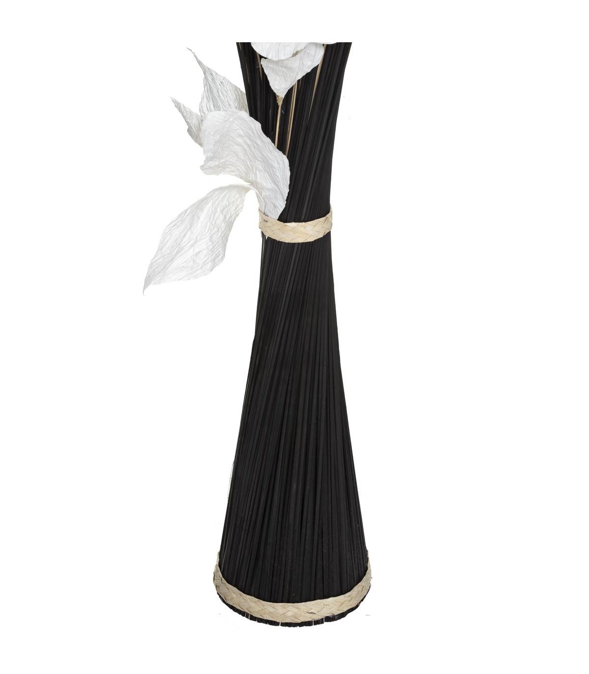 Atmosphera - Fagot de Fleurs et Tiges Séchées Blanc et Noir D. 40 x H. 150 cm - Image 3