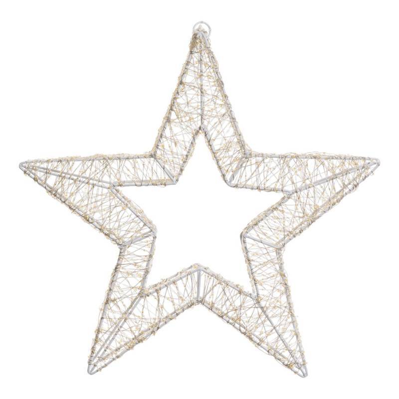 Lotti - étoile lumineuse à LED 3D Ø55cm métal blanc 2000 MicroLED FlashLED Diamond IP44 Lotti - Image 3