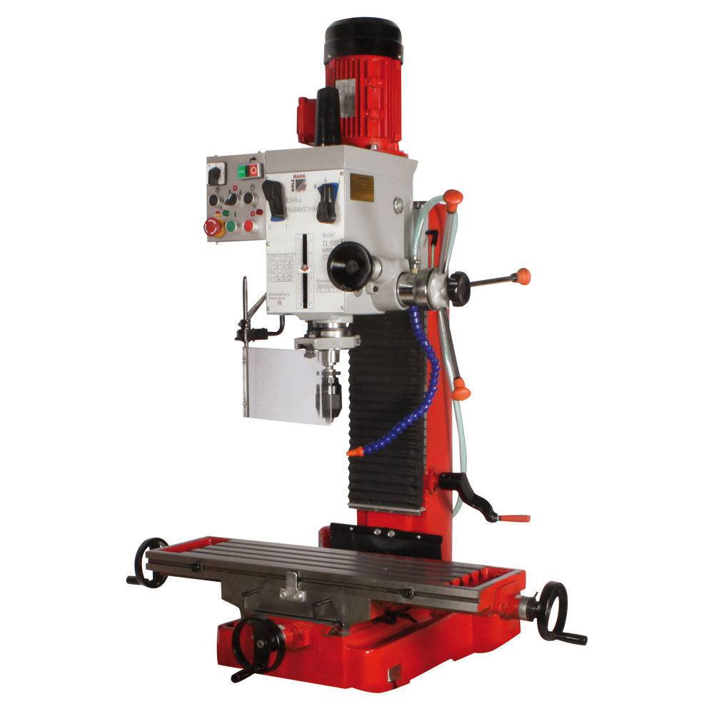 Fraiseuse verticale métal avec tête orientable à 360° D. 45 mm et système de refroidissement - 400 V - 1100 W Holzmann