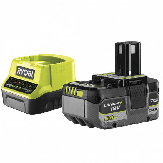 Ryobi - Pack énergie 18V ONE+ : Chargeur rapide RC18120 + Batterie RB1850XG 5,0Ah RYOBI - Image 1