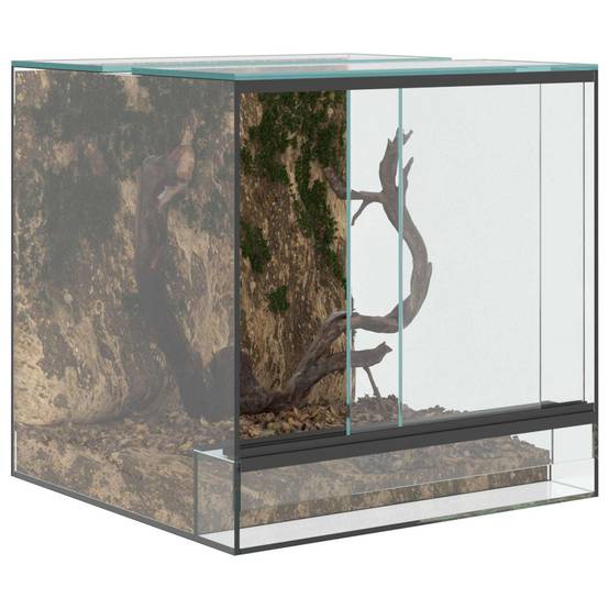 Vidaxl - Terrarium avec stockage Transparent 30 x 30 x 30 cm Verre vidaXL 42020387 - Image 4
