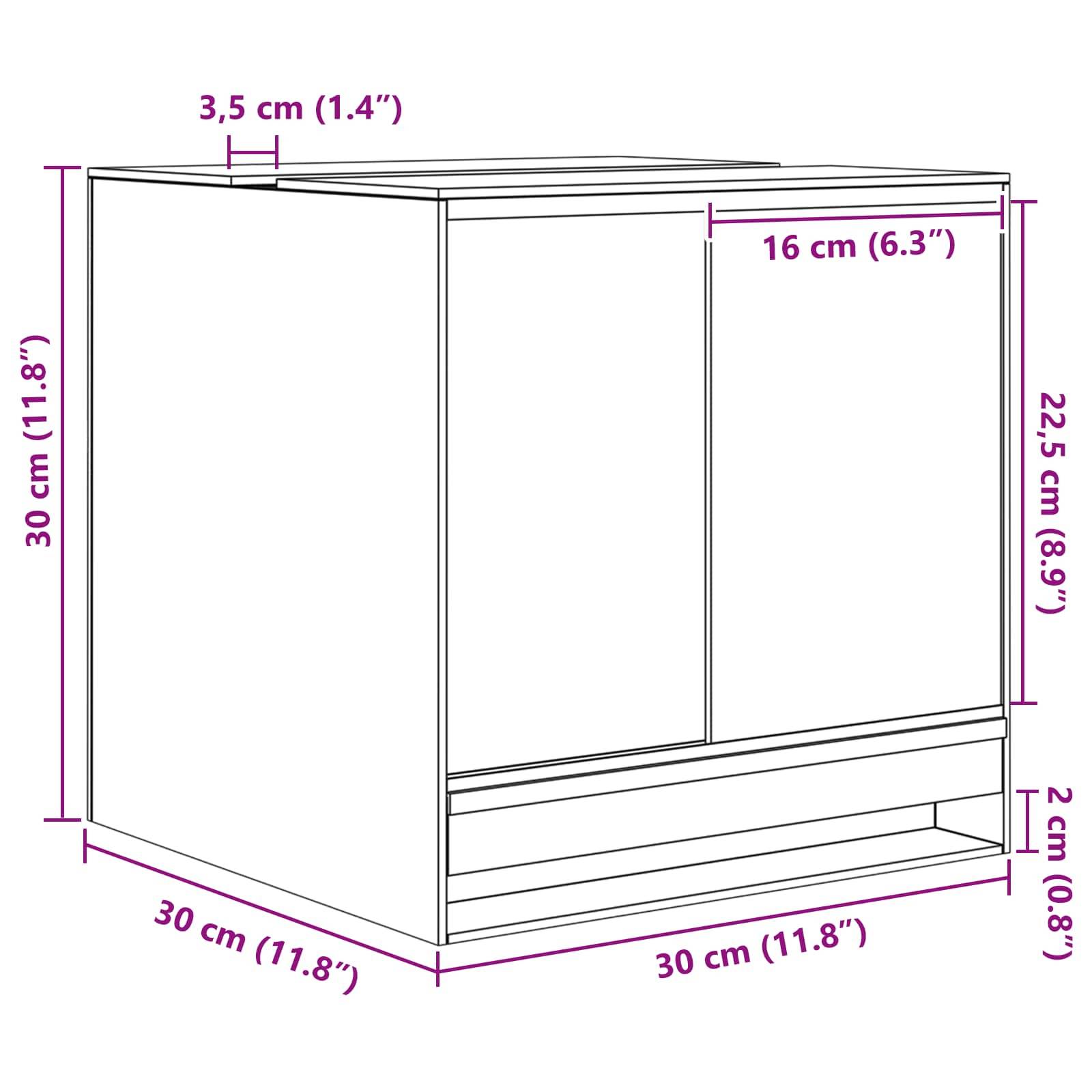Vidaxl - Terrarium avec stockage Transparent 30 x 30 x 30 cm Verre vidaXL 42020387 - Image 3