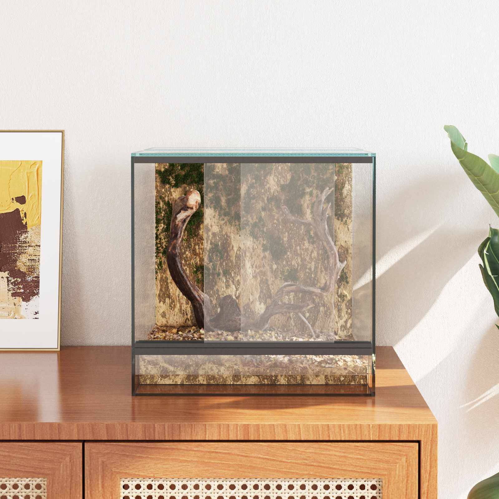 Vidaxl - Terrarium avec stockage Transparent 30 x 30 x 30 cm Verre vidaXL 42020387 - Image 5