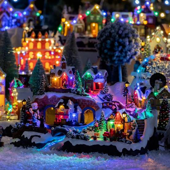 Village lumineux Père Noël enfants 25 LED musical et FEERIC LIGHTS & CHRISTMAS - Image 6