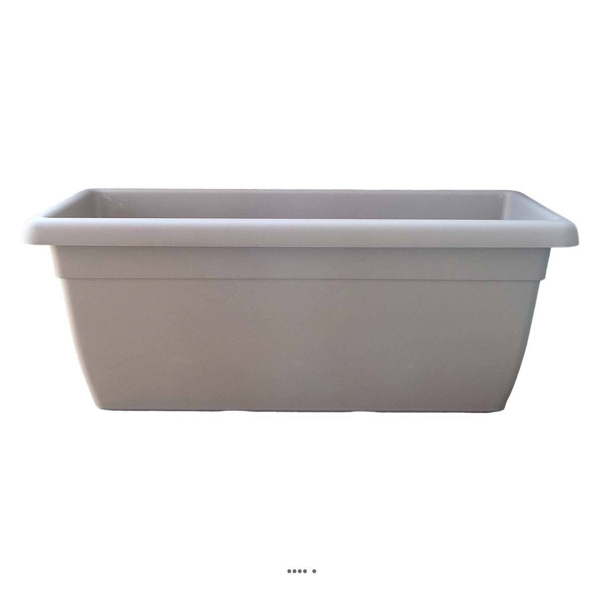 Artificielles - Jardinière DURRO L 100 cm en plastique injecte extérieur Taupe - choisissez votre diamtre ou votre longueur: 100 cm - couleur: Taupe - Image 1