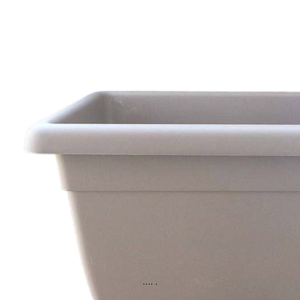 Artificielles - Jardinière DURRO L 100 cm en plastique injecte extérieur Taupe - choisissez votre diamtre ou votre longueur: 100 cm - couleur: Taupe - Image 3