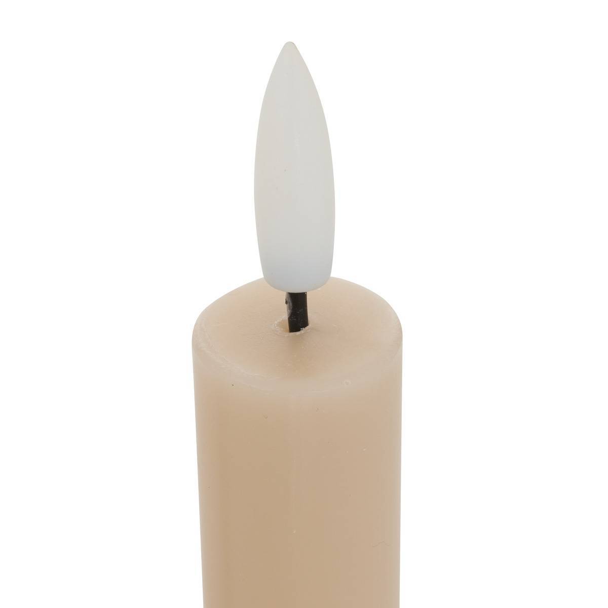 Atmosphera - Lot de 2 bougies LED Lupa bâton beige - Atmosphera Créateur d'intérieur - Image 4