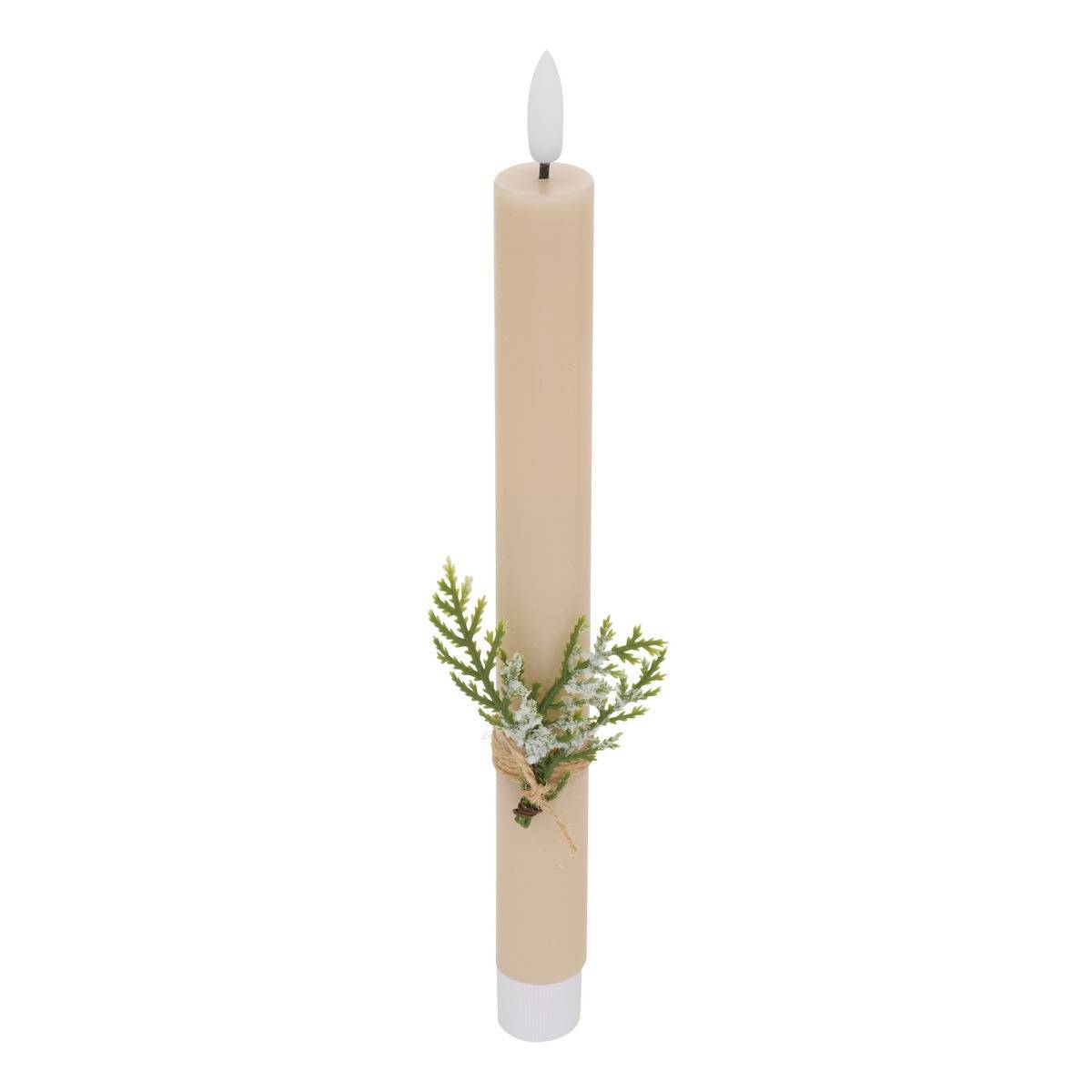 Atmosphera - Lot de 2 bougies LED Lupa bâton beige - Atmosphera Créateur d'intérieur - Image 3