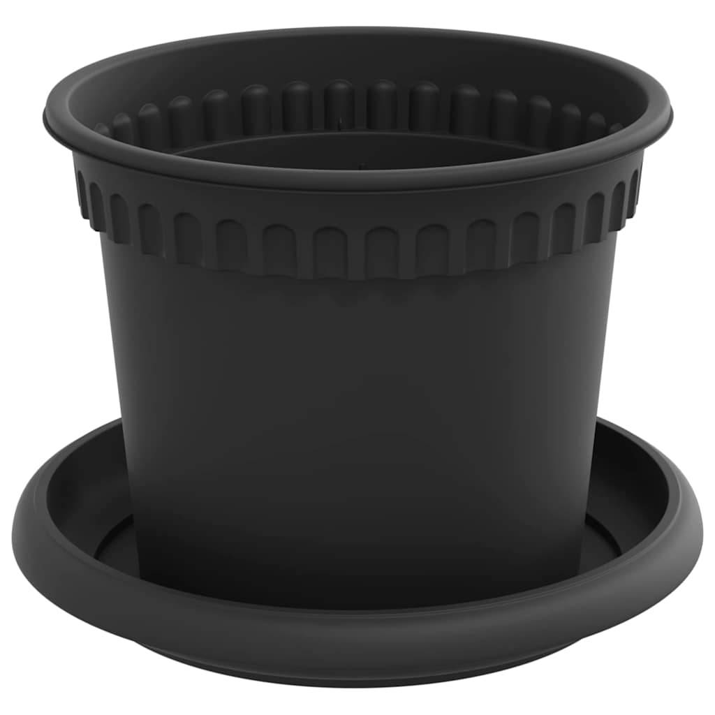Vidaxl - Pots de plantes 6 pc Noir Plastique vidaXL 3403258 - Image 6