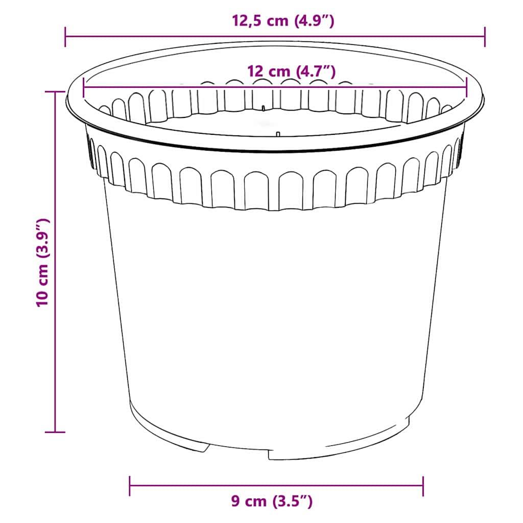 Vidaxl - Pots de plantes 6 pc Noir Plastique vidaXL 3403258 - Image 3
