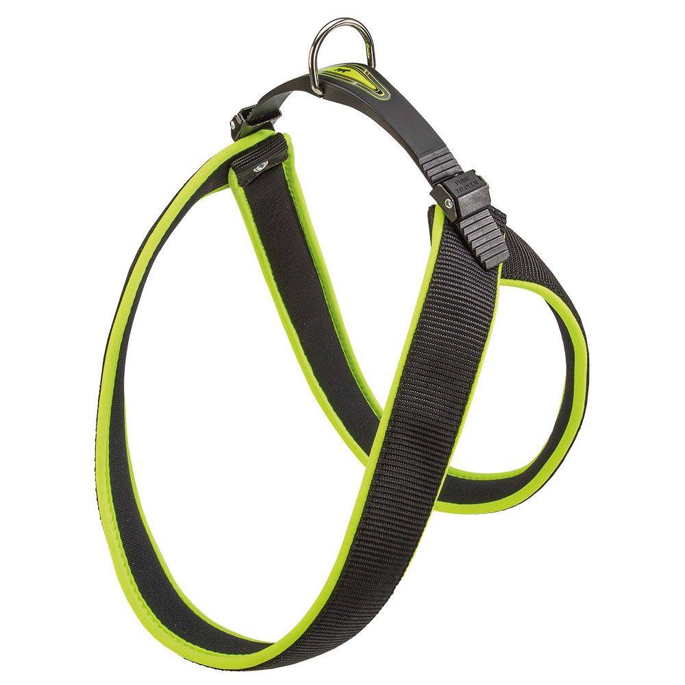 Ferplast - Ferplast Harnais ergonomique pour chiens AGILA FLUO 1, ajustement parfait, fermeture pratique avec lacet, rembourrage souple, A=B 32÷38 cm 15 mm Vert - Image 1