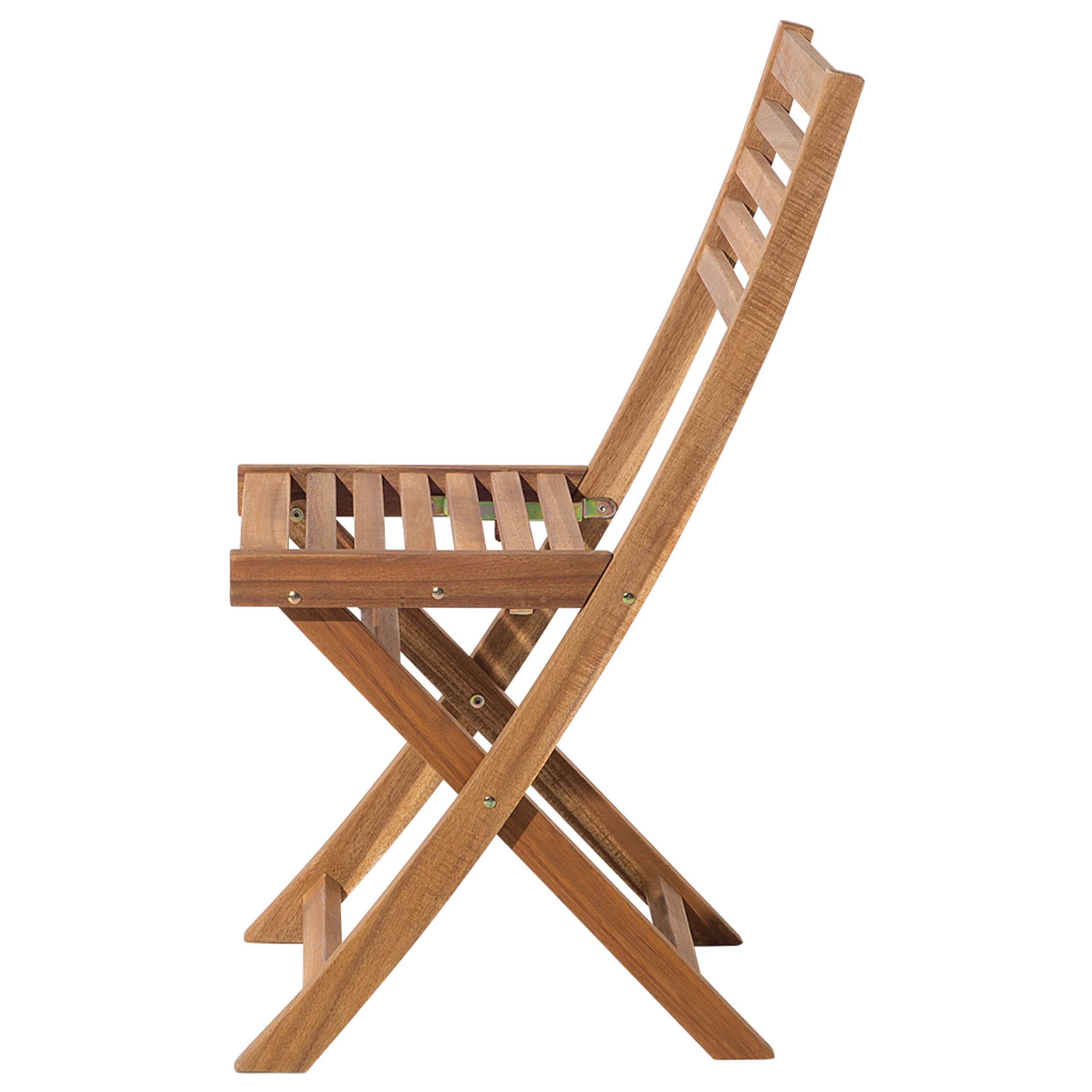 Beliani - Set de bistrot, 2 Personnes Acacia Jaune FIJI - 60x60x75- Beliani - Image 10