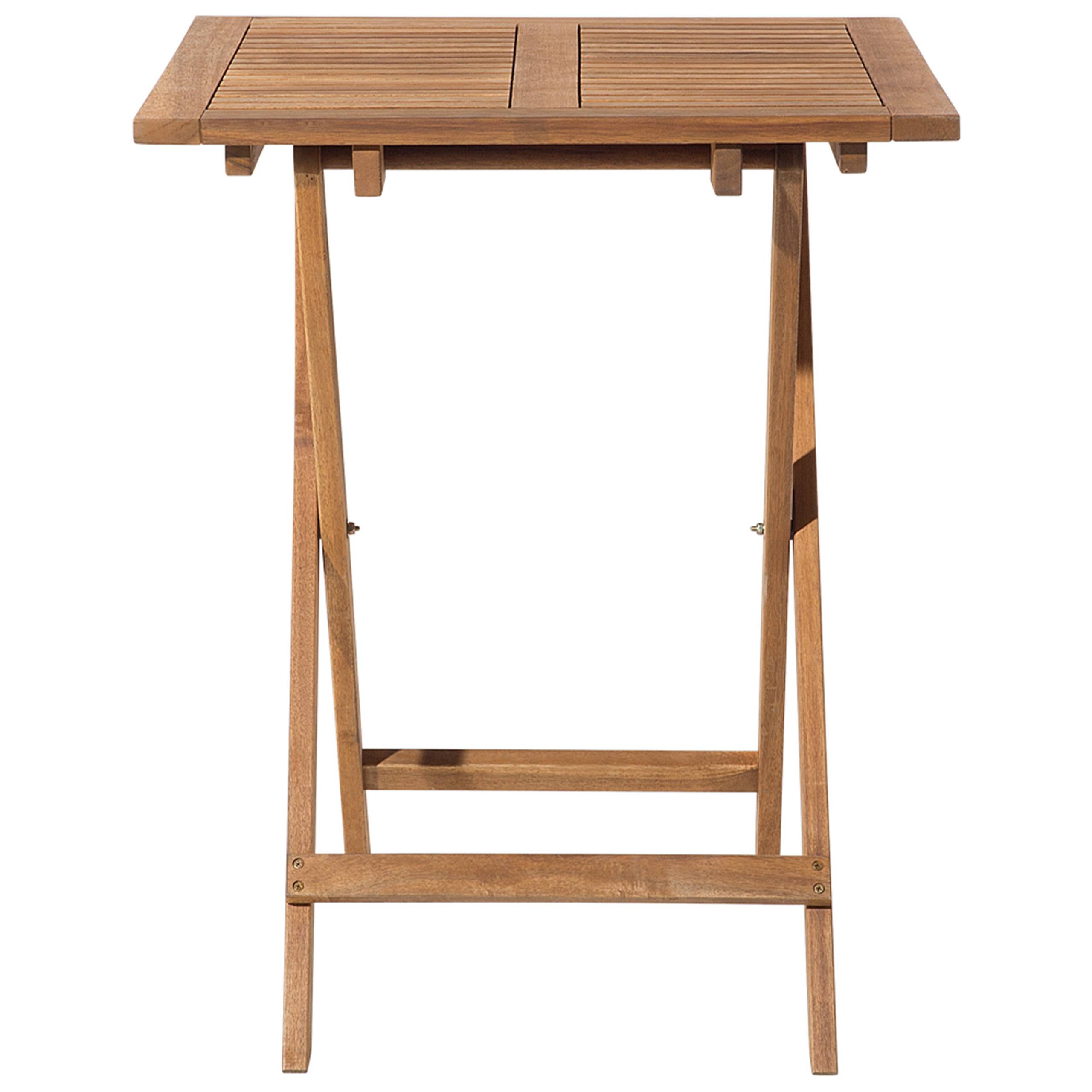 Beliani - Set de bistrot, 2 Personnes Acacia Jaune FIJI - 60x60x75- Beliani - Image 8