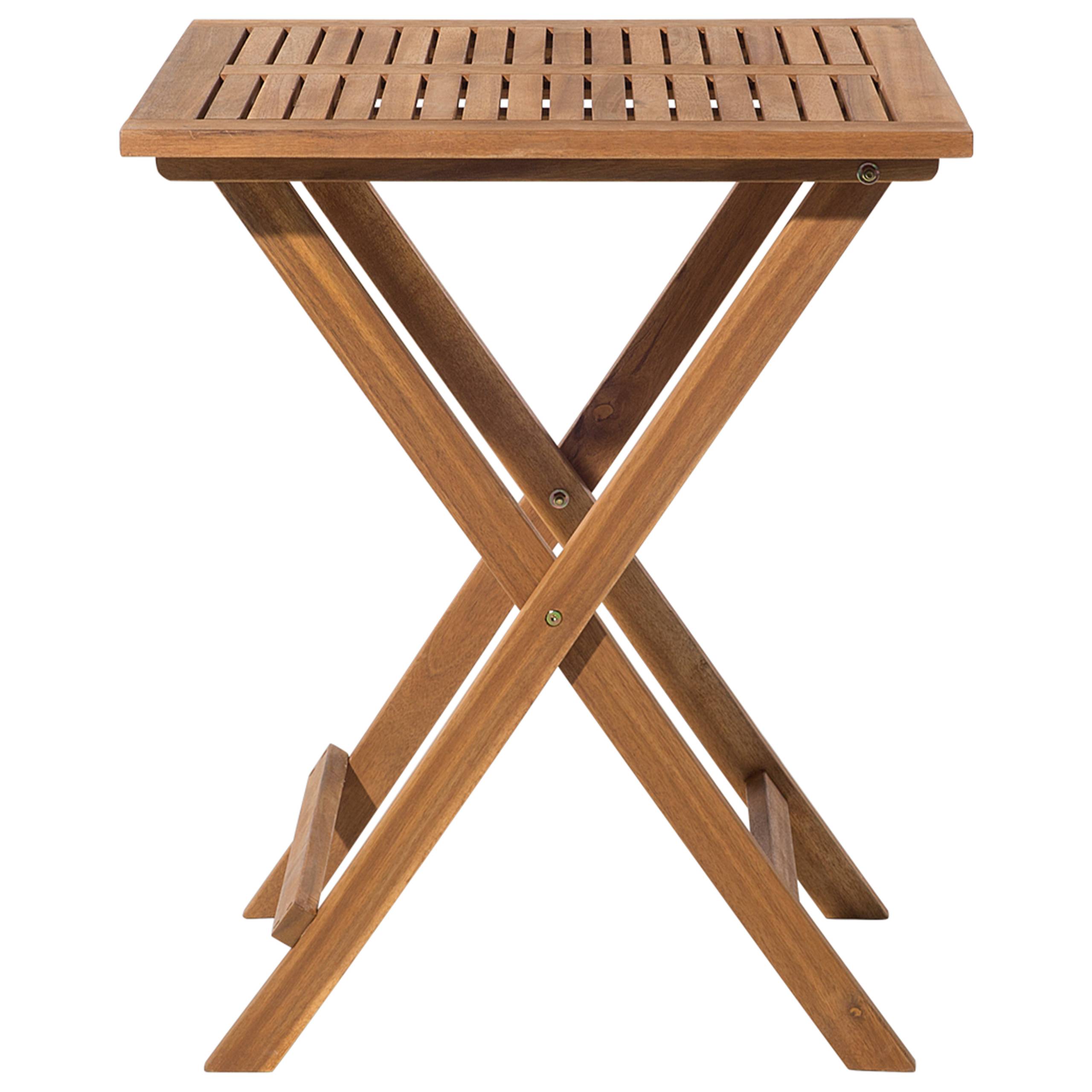 Beliani - Set de bistrot, 2 Personnes Acacia Jaune FIJI - 60x60x75- Beliani - Image 6