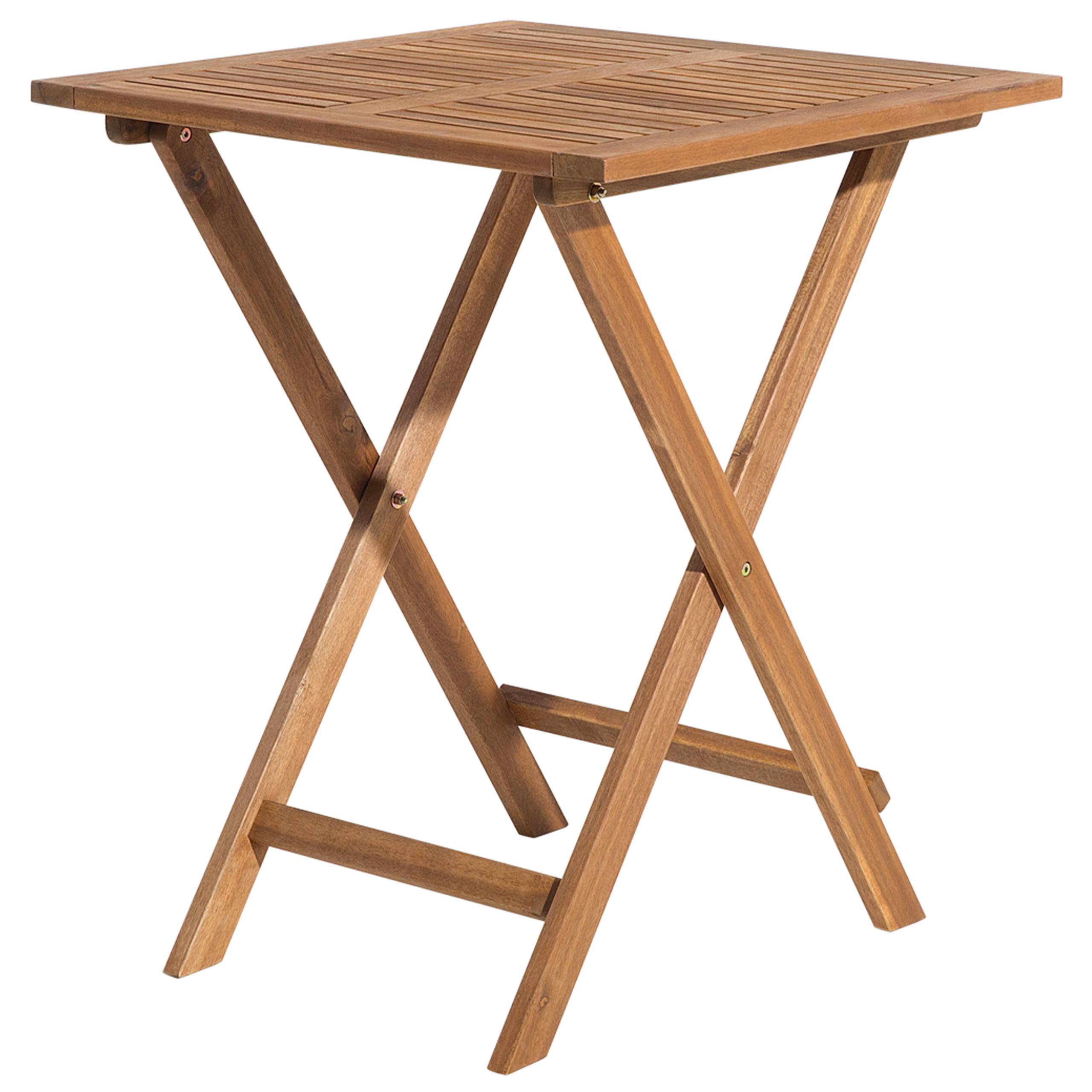 Beliani - Set de bistrot, 2 Personnes Acacia Jaune FIJI - 60x60x75- Beliani - Image 7