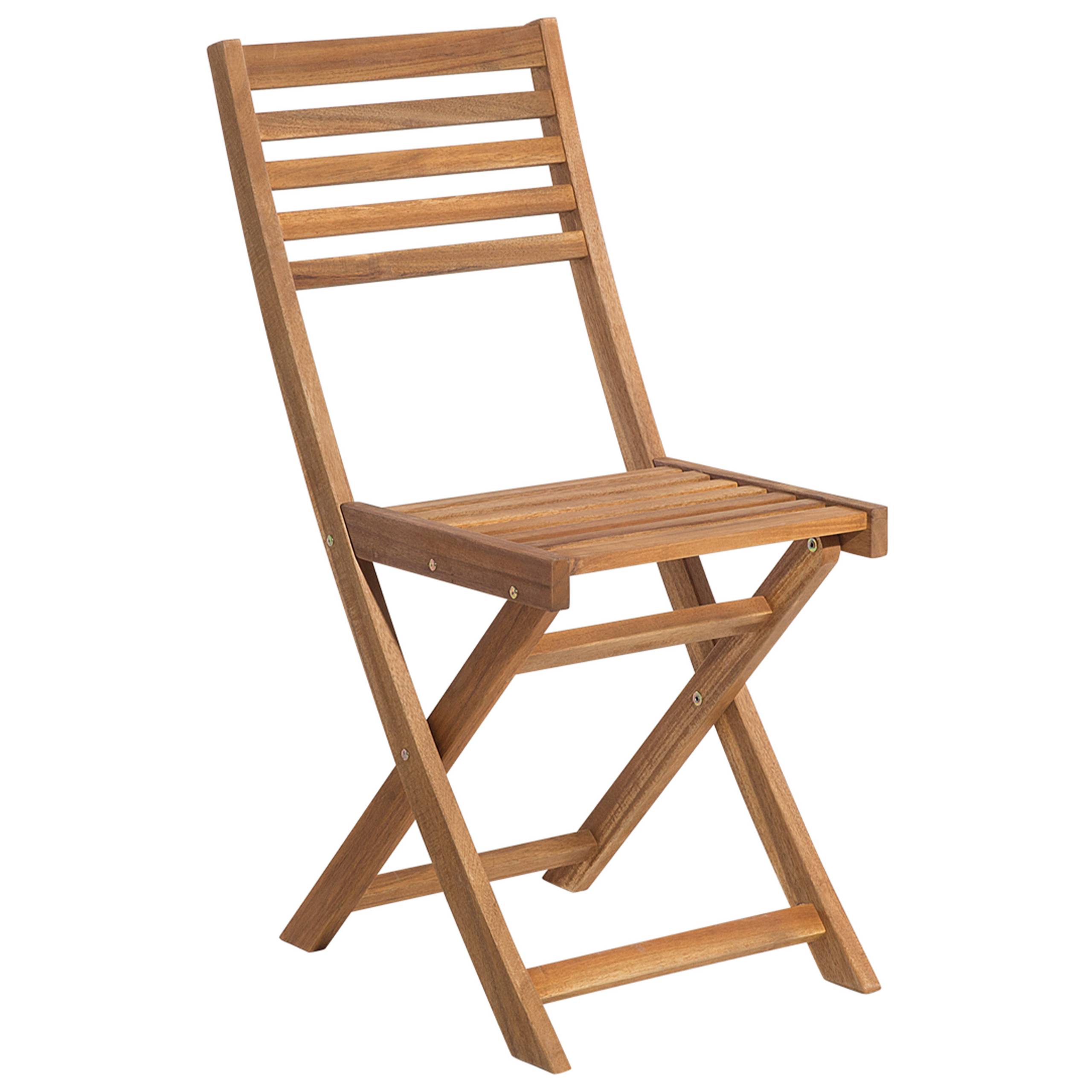 Beliani - Set de bistrot, 2 Personnes Acacia Jaune FIJI - 60x60x75- Beliani - Image 9