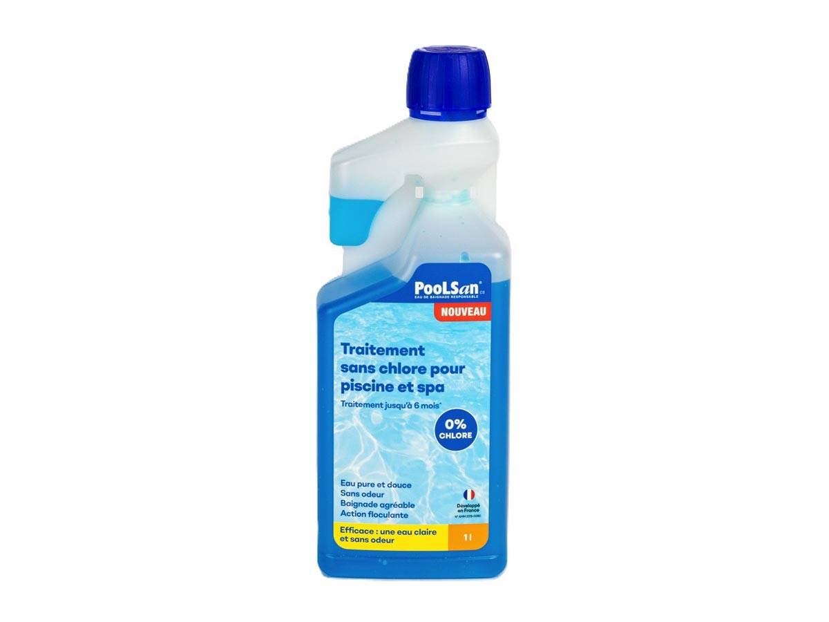 Poolsan - BSI - PooLSan - Recharge Sans Chlore 1 L - Désinfection Totale de l'Eau - Élaborée en Europe - Image 1