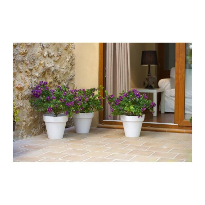 Plastiken Pot De Fleurs Tes - 48 Cm - Blanc - Image 2