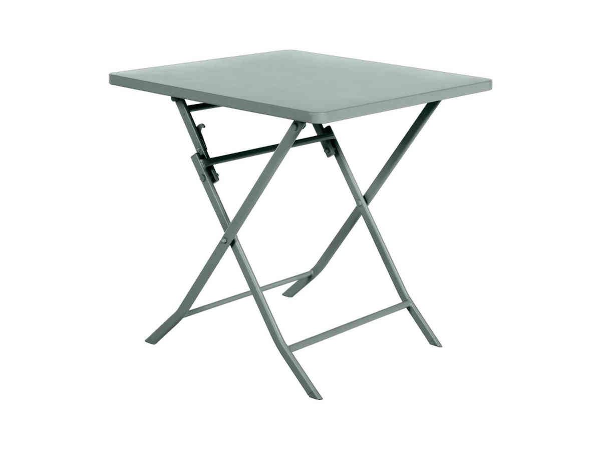 Hesperide - Salon de jardin carré en métal Greensboro 70 x 70 cm Olive avec 2 chaise - Hespéride - Image 4