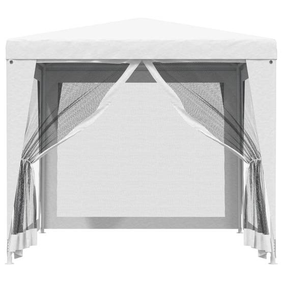 ComfortXL - Pavillon de Jardin Acier avec Moustiquaires Latérales Toile PE Blanc 2.5x2.5 m – ComfortXL Outdoor Living - Image 3