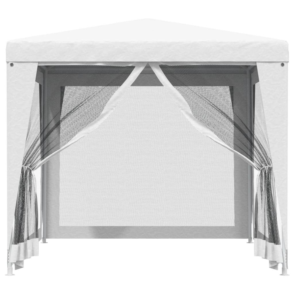 ComfortXL - Pavillon de Jardin Acier avec Moustiquaires Latérales Toile PE Blanc 2.5x2.5 m – ComfortXL Outdoor Living - Image 3