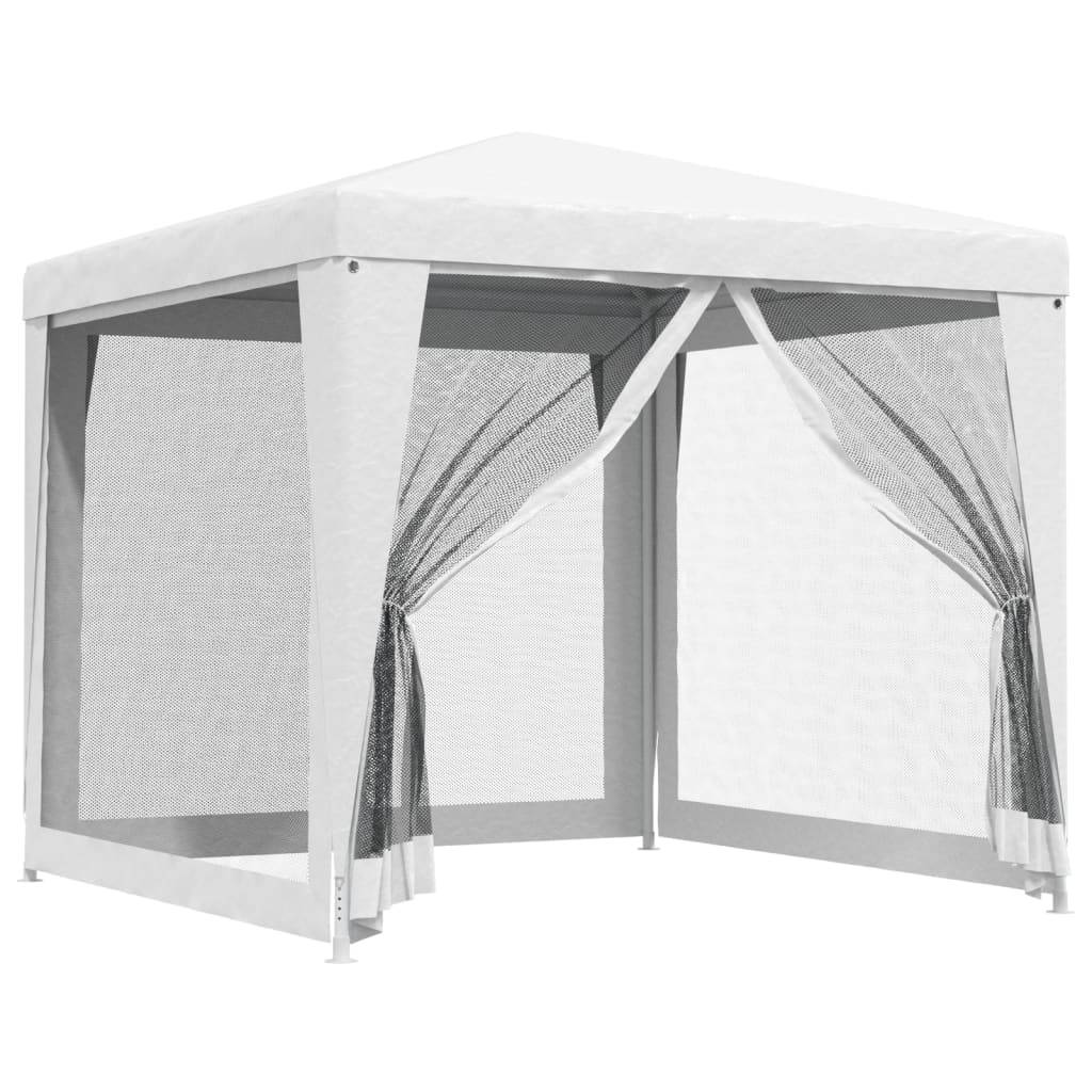 ComfortXL - Pavillon de Jardin Acier avec Moustiquaires Latérales Toile PE Blanc 2.5x2.5 m – ComfortXL Outdoor Living - Image 2