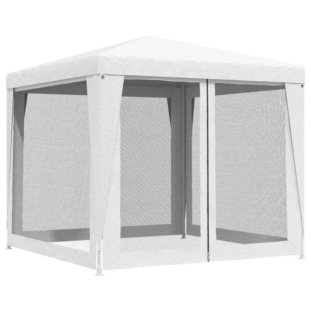 ComfortXL - Pavillon de Jardin Acier avec Moustiquaires Latérales Toile PE Blanc 2.5x2.5 m – ComfortXL Outdoor Living - Image 4