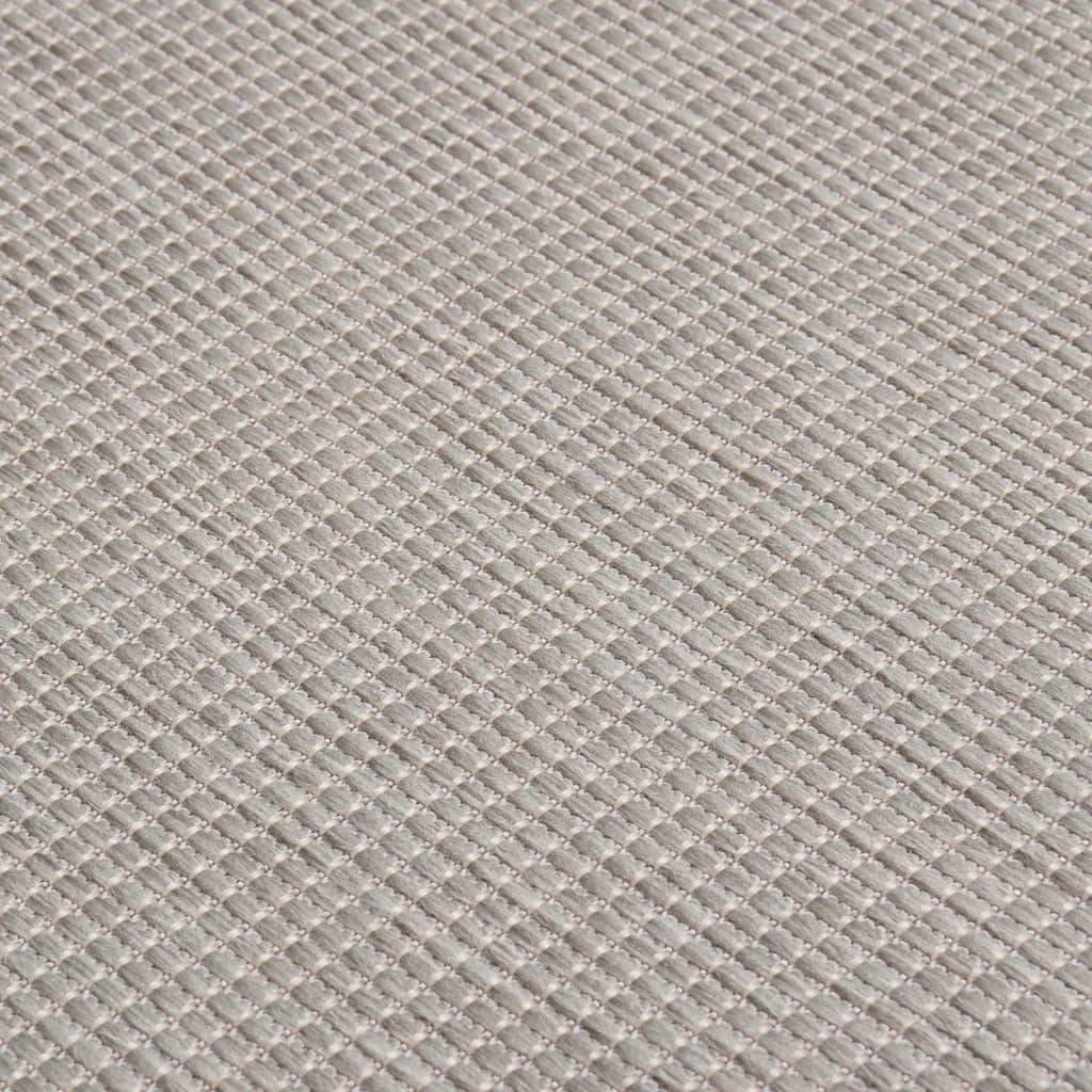 XXL Tapis de Jardin à Tissage Plat en Polypropylène Imperméable pour Extérieur Gris Clair 200x280 cm – ComfortXL Outdoor Living - Image 5