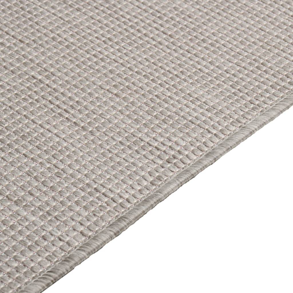 XXL Tapis de Jardin à Tissage Plat en Polypropylène Imperméable pour Extérieur Gris Clair 200x280 cm – ComfortXL Outdoor Living - Image 4