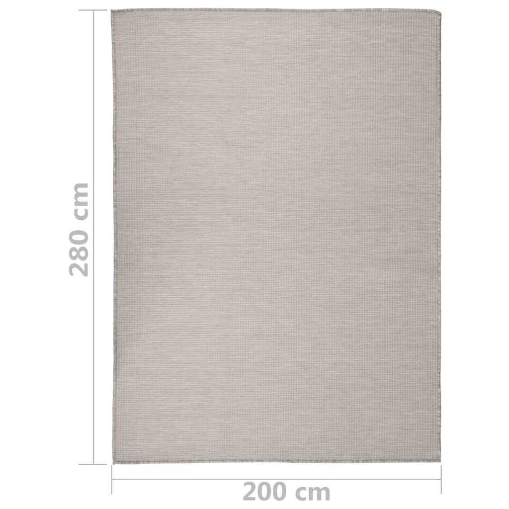 XXL Tapis de Jardin à Tissage Plat en Polypropylène Imperméable pour Extérieur Gris Clair 200x280 cm – ComfortXL Outdoor Living - Image 6