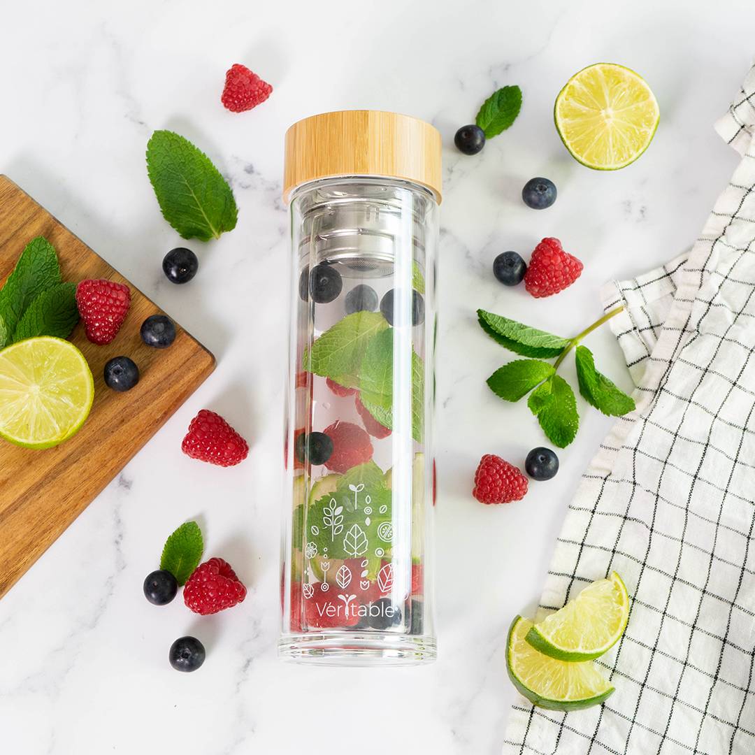 Veritable - Bouteille en verre avec infuseur 450mL - Véritable - Image 2