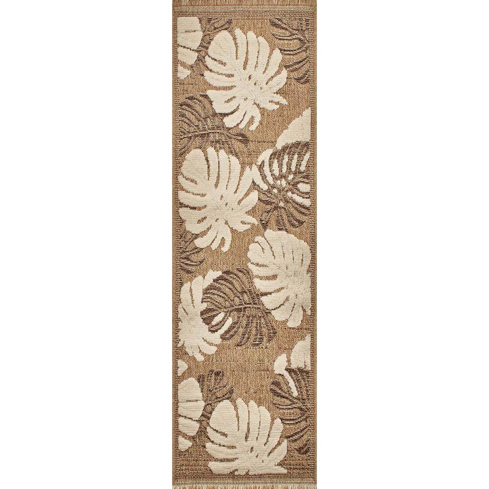 Jardindeco - Tapis intérieur extérieur aspect jute marron Tijuana 9062 230 x 160 cm - Image 4