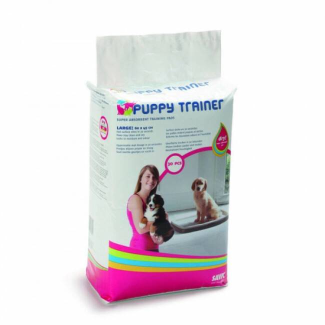 Savic - Tapis éducateur absorbeur d'urine pour chiots 60 x 45 cm Puppy Trainer Savic - Lot de 50