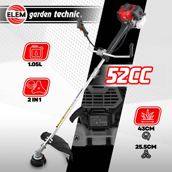 Elem Garden Technic - Débroussailleuse thermique 52CC - Lame + bobine - Image 2