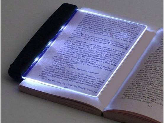 Lampe de lecture de livre de nuit rétro-éclairage panneau led page portable - Image 3