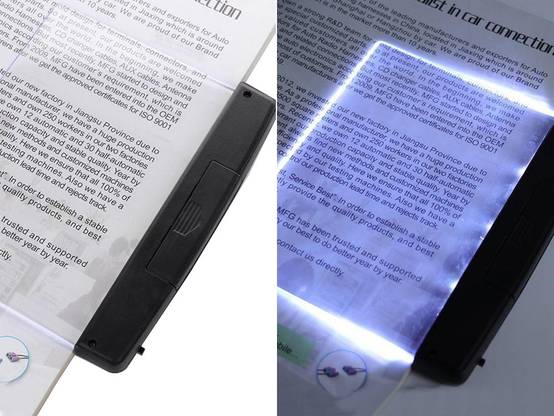 Lampe de lecture de livre de nuit rétro-éclairage panneau led page portable - Image 6