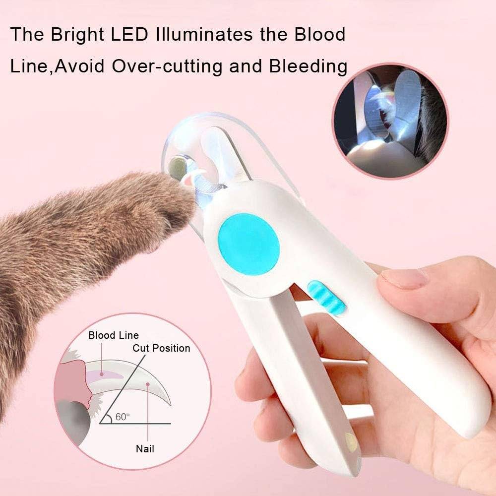 Coupe-ongles professionnel pour chien/chat - Avec LED et protection anti-éclaboussures - Living123 - Image 5