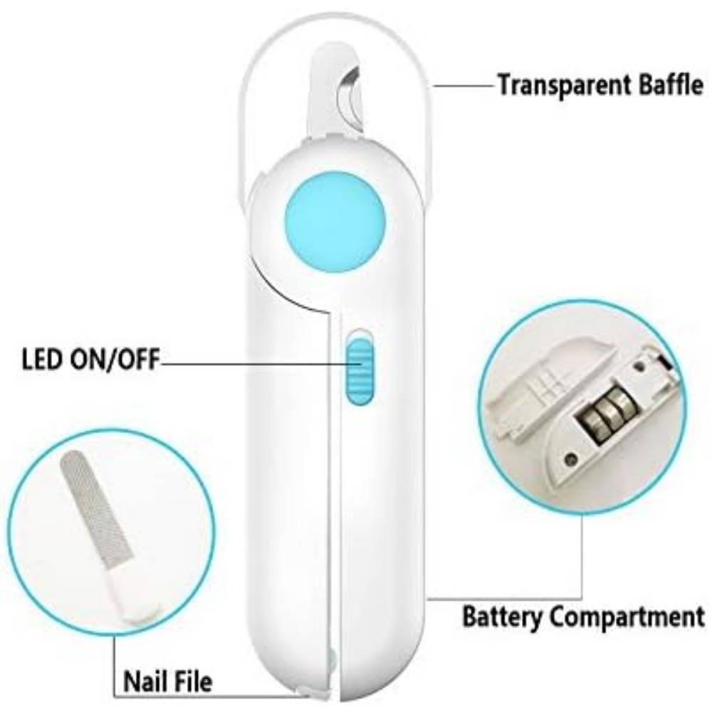 Coupe-ongles professionnel pour chien/chat - Avec LED et protection anti-éclaboussures - Living123 - Image 6