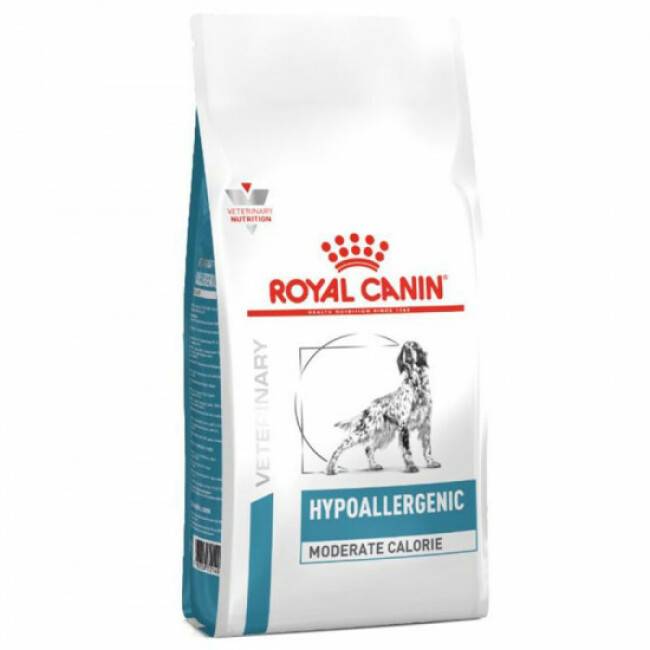 Royal Canin - Croquettes Royal Canin Veterinary Diet Hypoallergenic Moderate Calorie pour chiens Sac 1,5 kg
