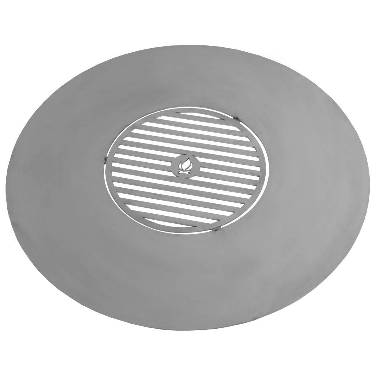 Plaque de cuisson en acier inox pour braséro de 82 cm à 102cm avec une grille 40 à 50cm - Ø 82 cm - Image 1