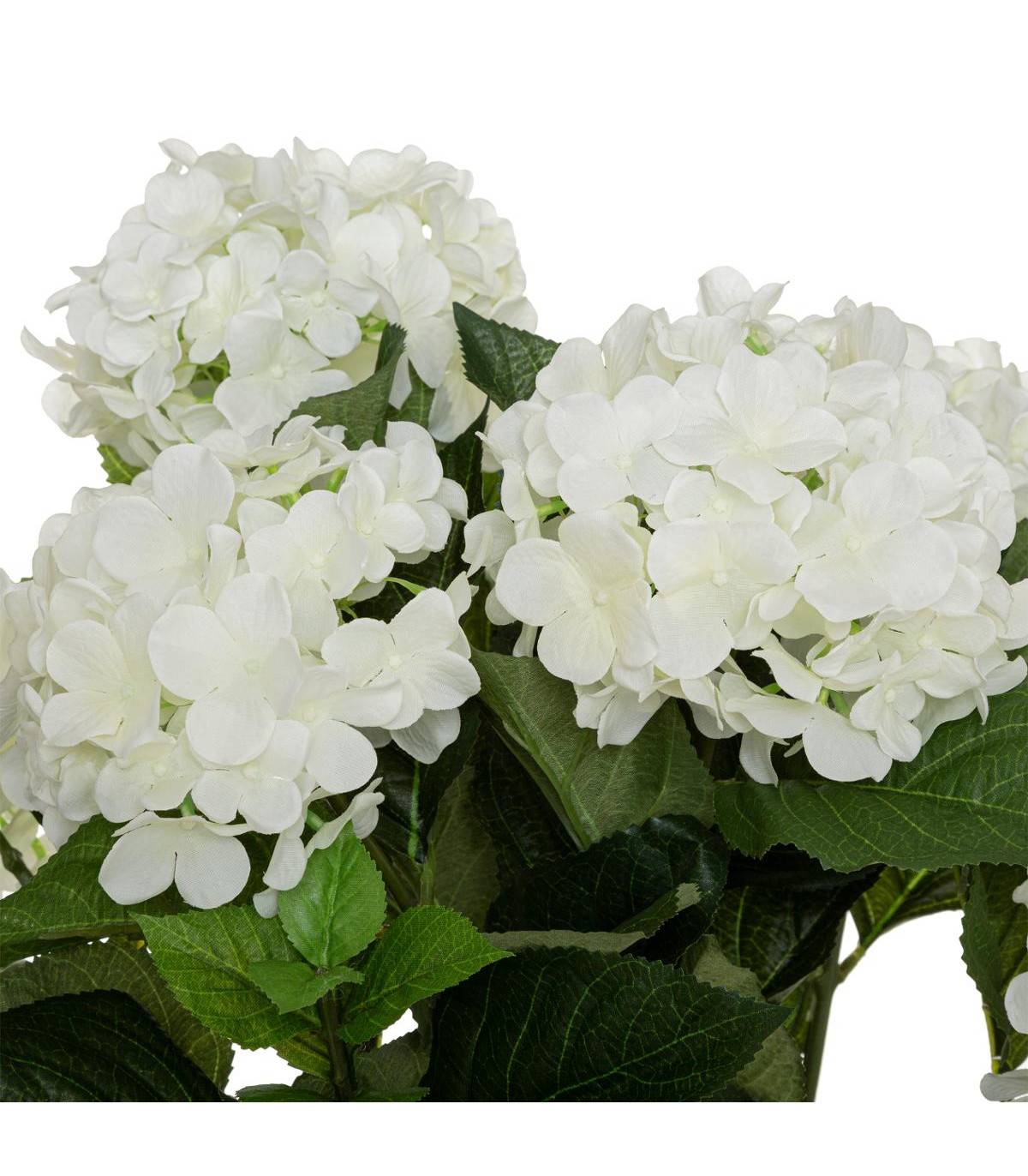 Plante artificielle Hortensia Blanc en pot H 60 cm - Image 2