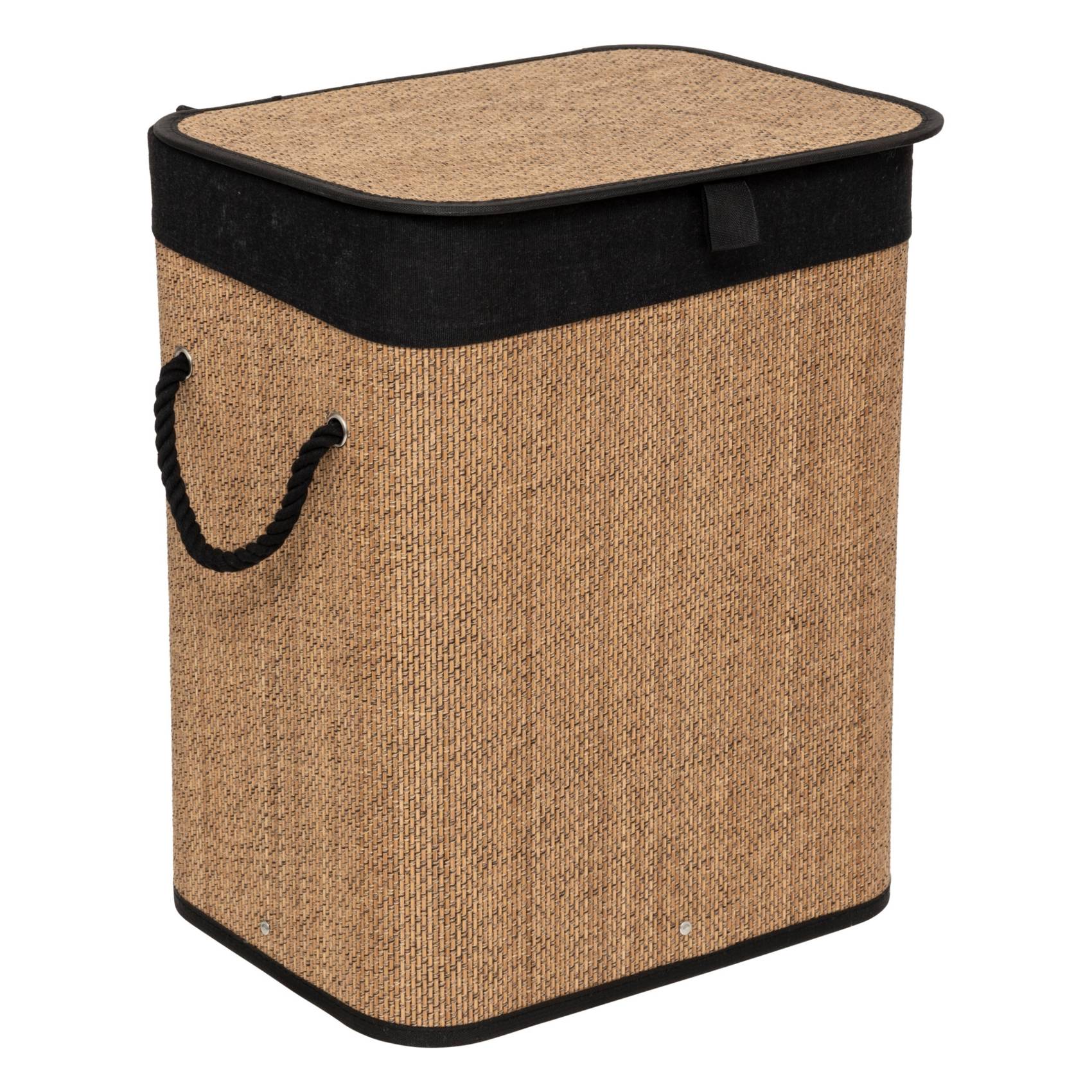 Panier à linge bambou 60 L - Five Simply Smart - Bambou - Marron Clair